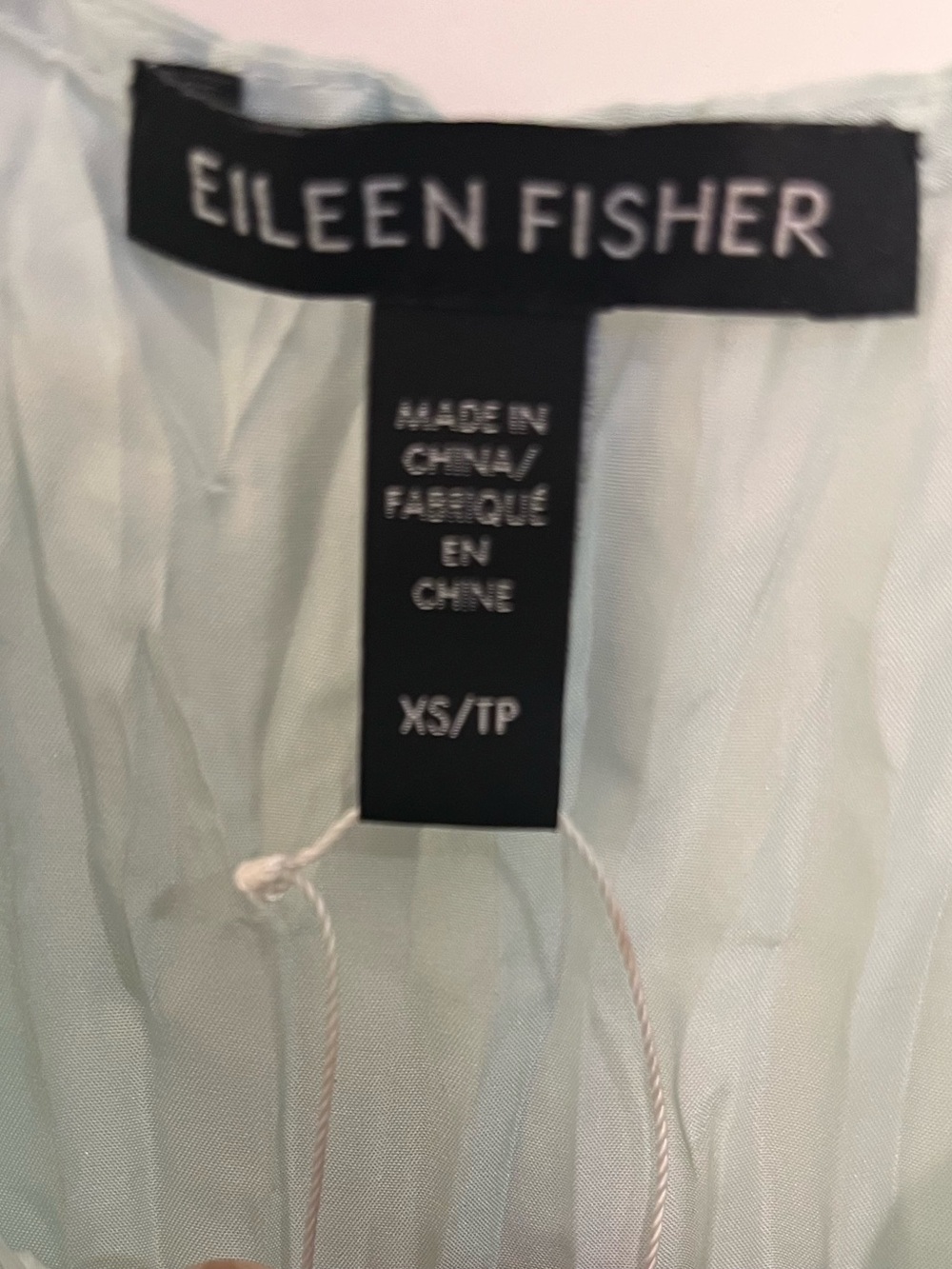 Eileen Fisher Mint Green Sleeveless Tiered Midi Dress XS - Picture 9 of 10